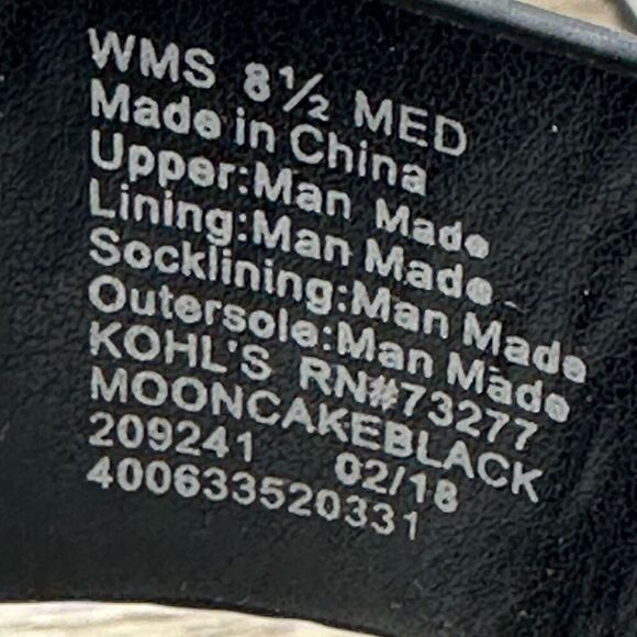 Simply Vera Wang~Women's~Slide White/ Black Straps Sandals~Size 8.5M - Picture 9 of 9